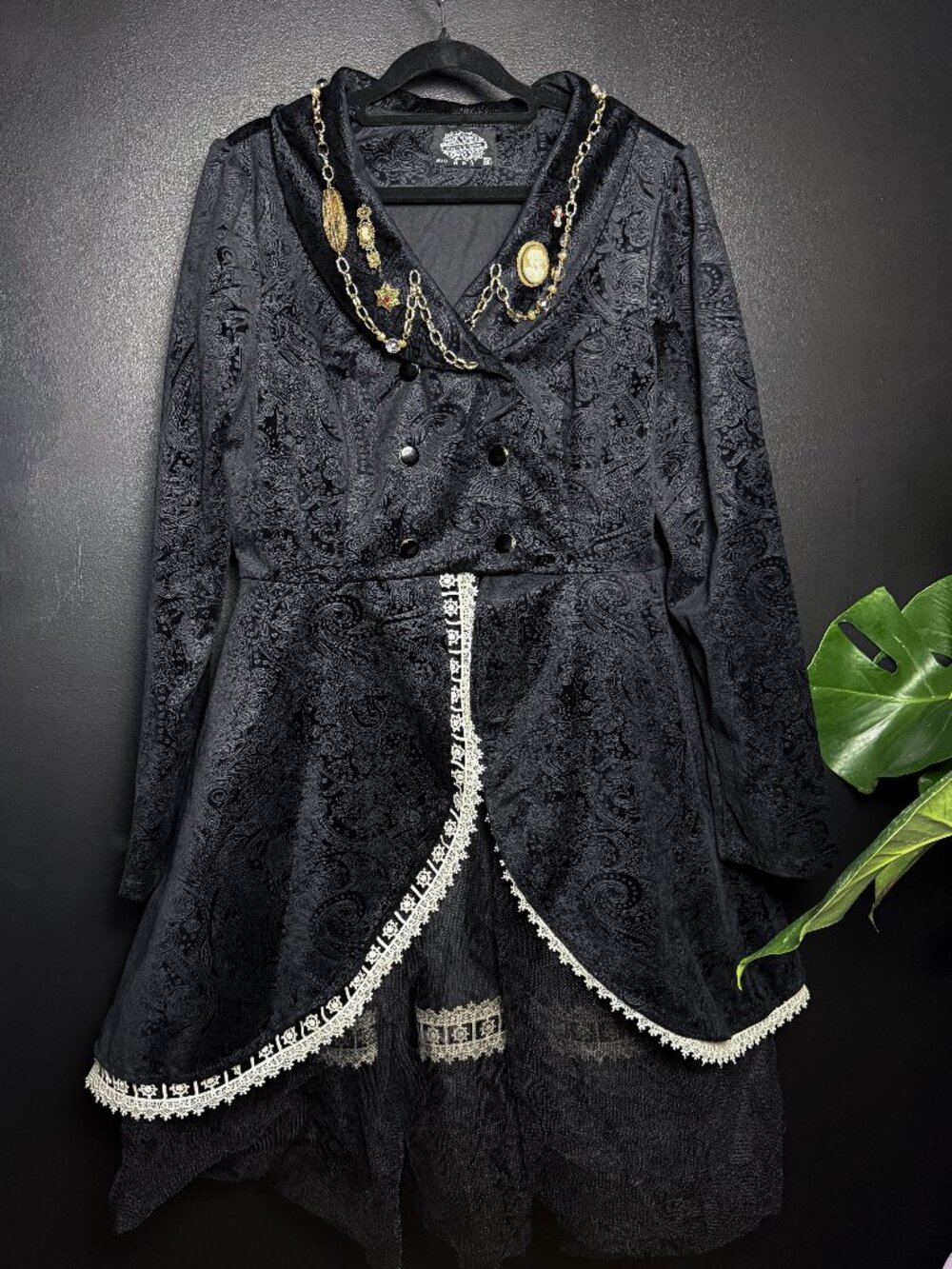 Upcycled Goth Dress Coat